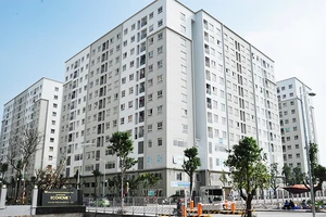 Khu nhà ở xã hội Ecohome1 Đông Ngạc (Bắc Từ Liêm, Hà Nội). Ảnh: BẮC SƠN
