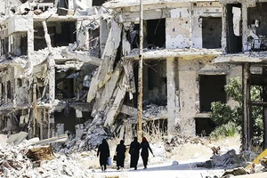 Syria cần hàng trăm tỷ USD để phục vụ công cuộc tái thiết. Ảnh: AFP
