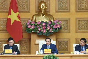 Thủ tướng Phạm Minh Chính chủ trì cuộc gặp mặt đại diện các doanh nghiệp Hoa Kỳ.
