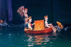 Chương trình mang đến những tiết mục múa rối nước đặc sắc gắn liền với thương hiệu của Nhà hát Múa rối Thăng Long. (Ảnh: NHÀ HÁT MÚA RỐI THĂNG LONG)