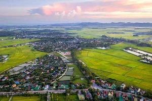 Toàn cảnh Làng Sen, quê nội của Bác Hồ. (Ảnh: QUANG DŨNG)