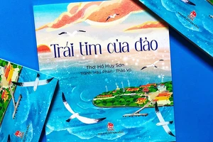 Tập thơ "Trái tim của đảo". (Ảnh: Nhà xuất bản Kim Đồng)