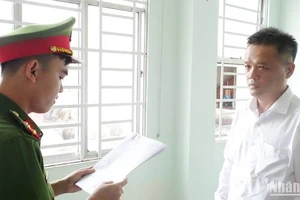 Bị can Nguyễn Tấn Triều.