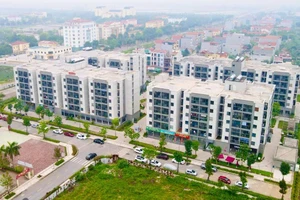 Khu nhà ở xã hội tại khu đô thị mới Thanh Lâm-Đại Thịnh 2, huyện Mê Linh, Hà Nội.