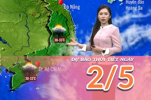 [Video] Dự báo thời tiết ngày 2/5/2025: Mưa dông gia tăng ở phía Nam