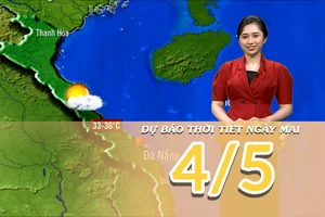 [Video] Dự báo thời tiết đêm nay và ngày mai 4/5/2025: Không khí lạnh suy yếu