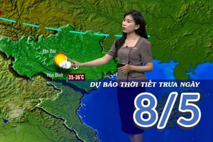 [Video] Dự báo thời tiết trưa ngày 08/5/2025: Mưa dông về chiều tối trên cả nước 