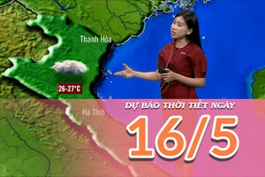 [Video] Dự báo thời tiết ngày 16/5/2025: Mưa dông trên các khu vực 