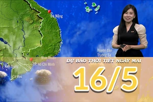 [Video] Dự báo thời tiết đêm nay và ngày mai 16/5/2025: Mưa gia tăng trên các khu vực