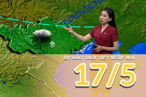 [Video] Dự báo thời tiết đêm nay và ngày mai 17/5/2025: Mưa dông tiếp diễn tại Bắc Bộ 