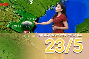 [Video] Dự báo thời tiết đêm nay và ngày mai 23/5/2025: Bắc Bộ mưa lớn 