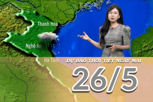 [Video] Dự báo thời tiết đêm nay và ngày mai 26/5/2025: Không khí lạnh suy yếu 