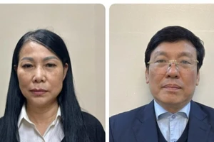Bị can Hoàng Thị Thúy Lan, cựu Bí thư Tỉnh ủy Vĩnh Phúc và Lê Duy Thành, cựu Chủ tịch UBND tỉnh Vĩnh Phúc. (Nguồn: Bộ Công an)