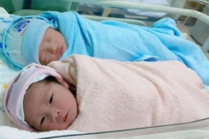 Hai bé chào đời khỏe mạnh. 