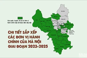 [Infographic] Chi tiết sắp xếp đơn vị hành chính cấp xã của Hà Nội giai đoạn 2023-2025