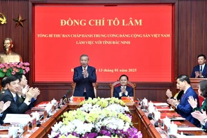 Tổng Bí thư Tô Lâm thăm và làm việc với Ban Chấp hành Đảng bộ tỉnh Bắc Ninh.