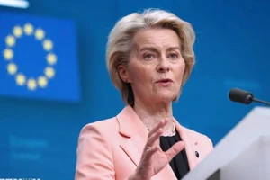 Chủ tịch Ủy ban châu Âu (EC) Ursula von der Leyen. (Ảnh: THX/TTXVN)