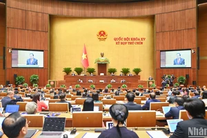 Toàn cảnh phiên khai mạc Kỳ họp thứ 9, Quốc hội khóa XV. (Ảnh: DUY LINH)