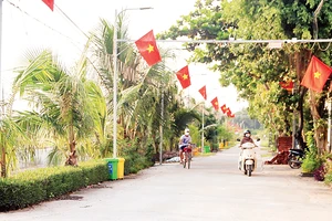 Tuyến đường nông thôn mới tại xã Xuân Khê, huyện Lý Nhân.