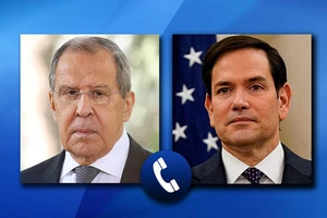 Bộ trưởng Ngoại giao Liên bang Nga Sergei Lavrov (trái) và người đồng cấp Mỹ Marco Rubio điện đàm. (Ảnh: Bộ Ngoại giao Nga)