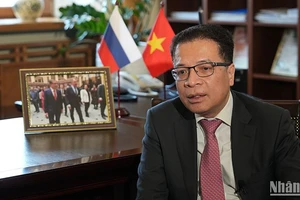 Đại sứ Việt Nam tại Liên bang Nga Đặng Minh Khôi. (Ảnh: XUÂN HƯNG)