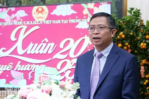 Đại sứ Phạm Thanh Bình phát biểu tại chương trình Xuân Quê hương 2025.