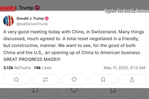 [Video] Ông Donald Trump ca ngợi cuộc đàm phán thương mại Mỹ - Trung