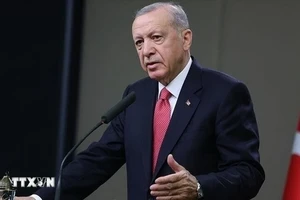 Tổng thống Thổ Nhĩ Kỳ Recep Tayyip Erdogan. (Ảnh: IRNA/TTXVN)