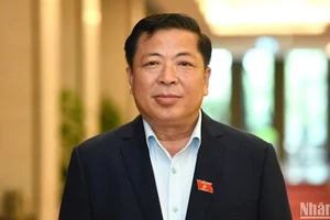 Bộ trưởng Xây dựng Trần Hồng Minh. (Ảnh: DUY LINH)