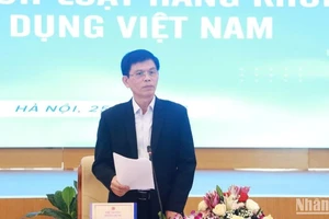 Thứ trưởng Bộ Xây dựng Lê Anh Tuấn phát biểu chỉ đạo tại Hội nghị tham vấn chính sách Luật Hàng không dân dụng Việt Nam.