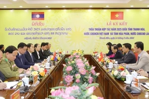 Buổi hội đàm giữa 2 tỉnh Thanh Hóa-Hủa Phăn.