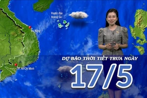[Video] Dự báo thời tiết trưa ngày 17/5/2025: Chiều tối có mưa dông trên các khu vực.