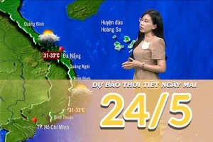 [Video] Dự báo thời tiết đêm nay và ngày mai 24/5/2025: Mưa lớn trên khu vực Bắc Bộ