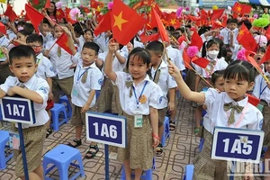 Học sinh tiểu học Hà Nội. (Ảnh: ĐĂNG KHOA)