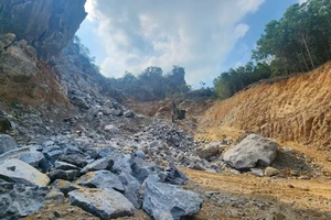 Hiện trường nơi xảy ra vụ việc.