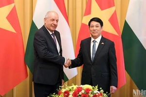 Chủ tịch nước Lương Cường hội đàm với Tổng thống Hungary Sulyok Tamás.