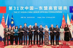 Các đại biểu tham dự cuộc họp Tham vấn quan chức cao cấp ASEAN-Trung Quốc lần thứ 31. 