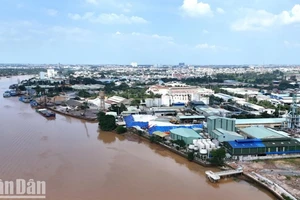Tốc độ phát triển của các khu công nghiệp chưa đồng bộ với tốc độ đầu tư vào hệ thống xử lý môi trường. (Trong ảnh khu công nghiệp Biên Hòa 1). (Ảnh: THIÊN VƯƠNG)