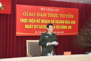 Bộ trưởng Công an Lương Tam Quang chủ trì Hội nghị.