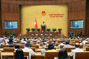 Quang cảnh Kỳ họp thứ 9, Quốc hội khóa XV ngày 17/5.