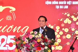 Thủ tướng Phạm Minh Chính phát biểu ý kiến tại Chương trình Xuân Quê hương 2025 (Ảnh: THANH GIANG).