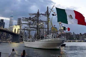Tàu Cuauhtemoc của Hải quân Mexico. (Ảnh: Instagram)