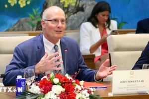 Ông John Moolenaar, Hạ nghị sỹ bang Michigan, Hạ viện Hoa Kỳ. (Ảnh: Phạm Kiên/TTXVN)