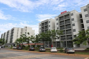 Phát triển nhà ở xã hội là nhiệm vụ trọng tâm trong thời gian tới. Trong ảnh: Khu Nhà ở xã hội Thanh Lâm-Đại Thịnh 2 do Tổng Công ty Nhà và Phát triển đô thị (HUD) đầu tư.