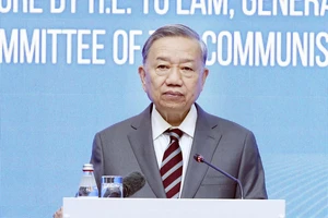 Tổng Bí thư Tô Lâm phát biểu về chính sách tại Học viện Hành chính Công trực thuộc Tổng thống Kazakhstan. 