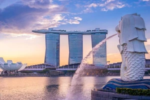 Sư tử biển Merlion là biểu tượng của đảo quốc Singapore. (Ảnh: Tổng cục Du lịch Singapore)