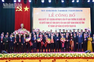 Ban chấp hành Đảng bộ huyện Thạch Hà (mới) nhiệm kỳ 2020-2025.