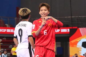 Đội tuyển futsal nữ Việt Nam khởi đầu thuận lợi. (Ảnh: VFF)