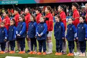Đội tuyển nữ Việt Nam lần đầu dự World Cup nữ 2023 diễn ra tại Australia và New Zealand. (Ảnh: ĐỖ ĐẠT)