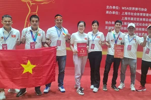 Đoàn vận động viên Ná cao su Việt Nam tham dự giải đấu quốc tế tại Trung Quốc năm 2024. 
